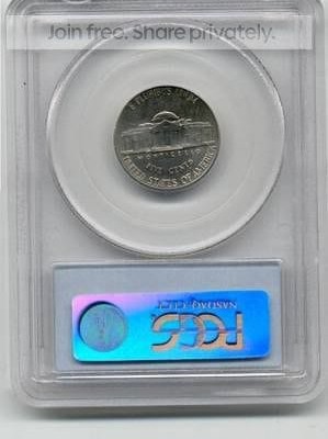 Reverse — United States 5 Cents 2002-P — Cert 08723659